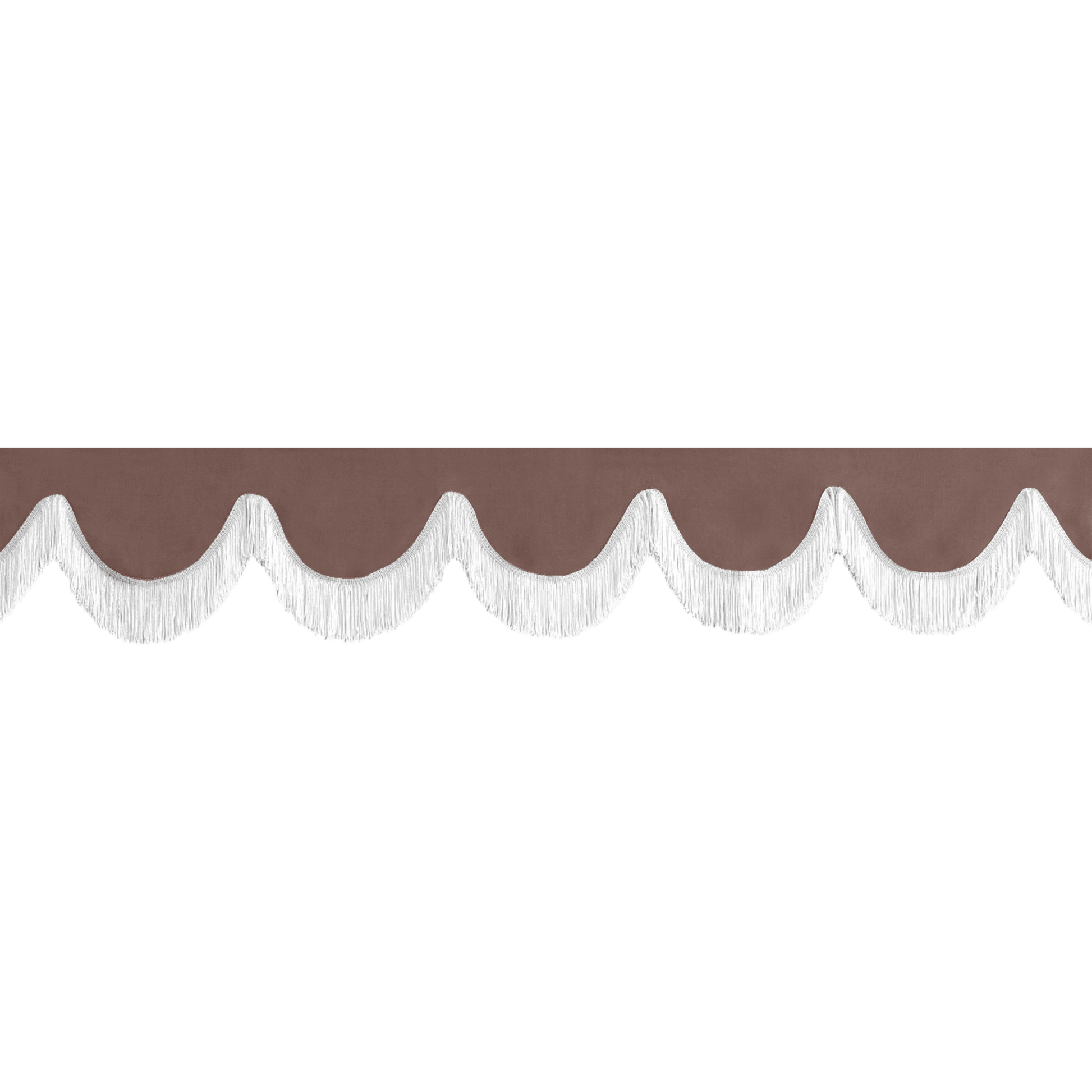 Gardin forrude alcantar elefentgrå - 12cm - KJoF - Hvid - 5cm
