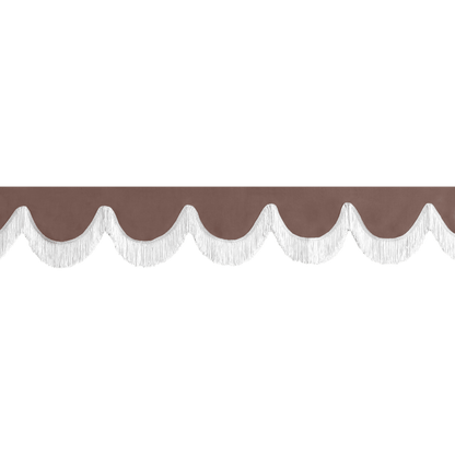 Gardin forrude alcantar elefentgrå - 12cm - KJoF - Hvid - 5cm