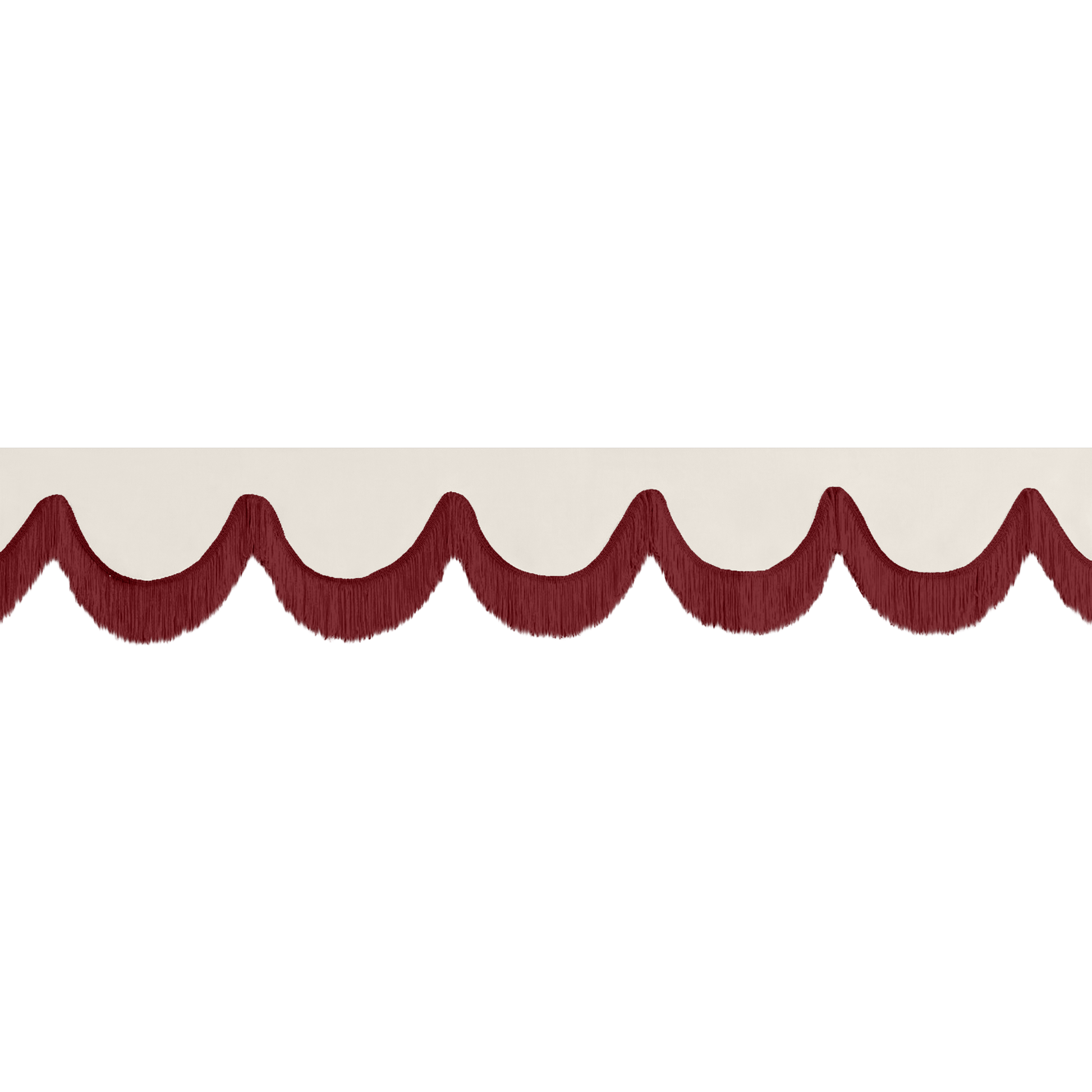 Gardin forrude alcantar elfenben - 12cm - KJoF - Bordeaux - 5cm