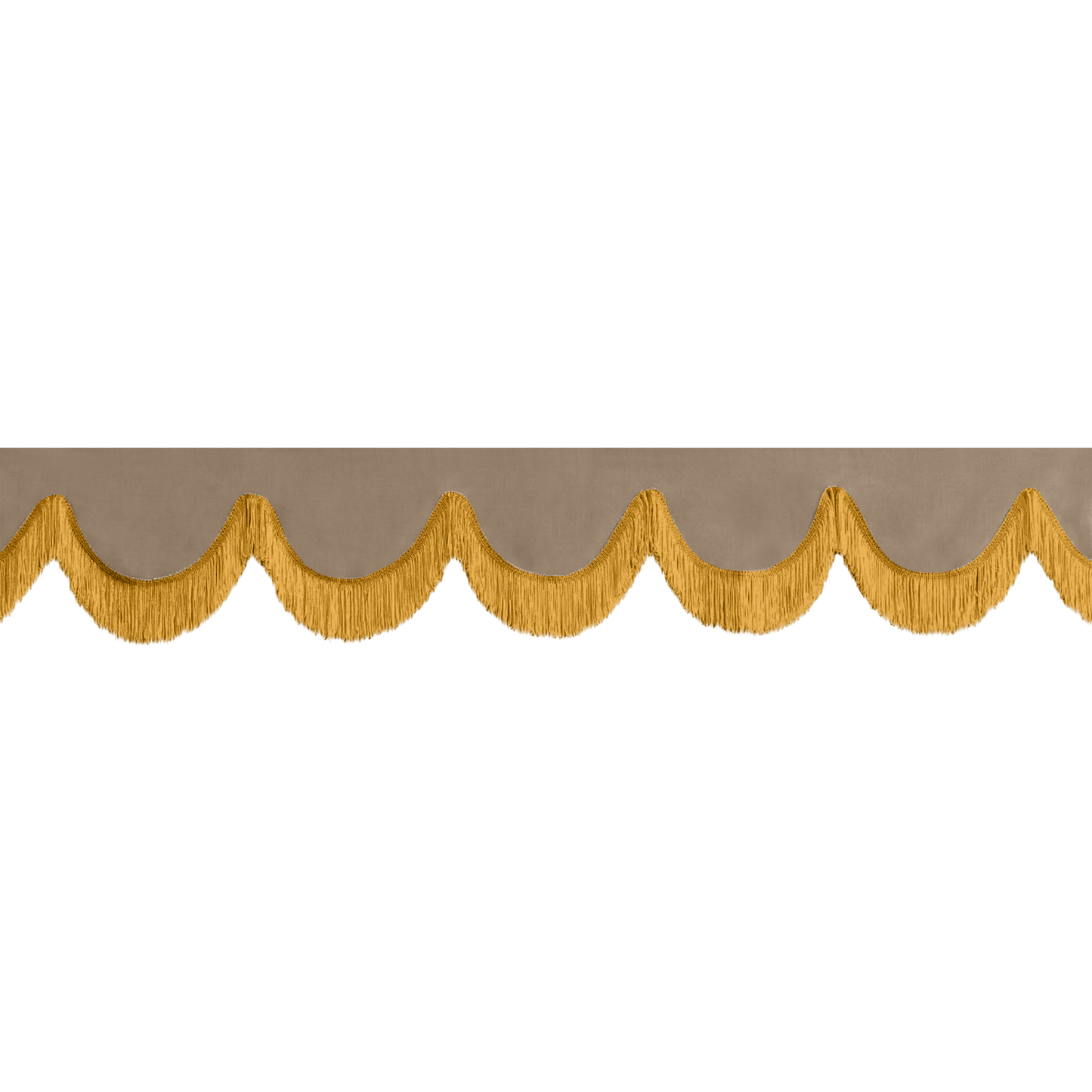 Gardin forrude alcantar fossilgrå - 12cm - KJoF - Guld - 5cm