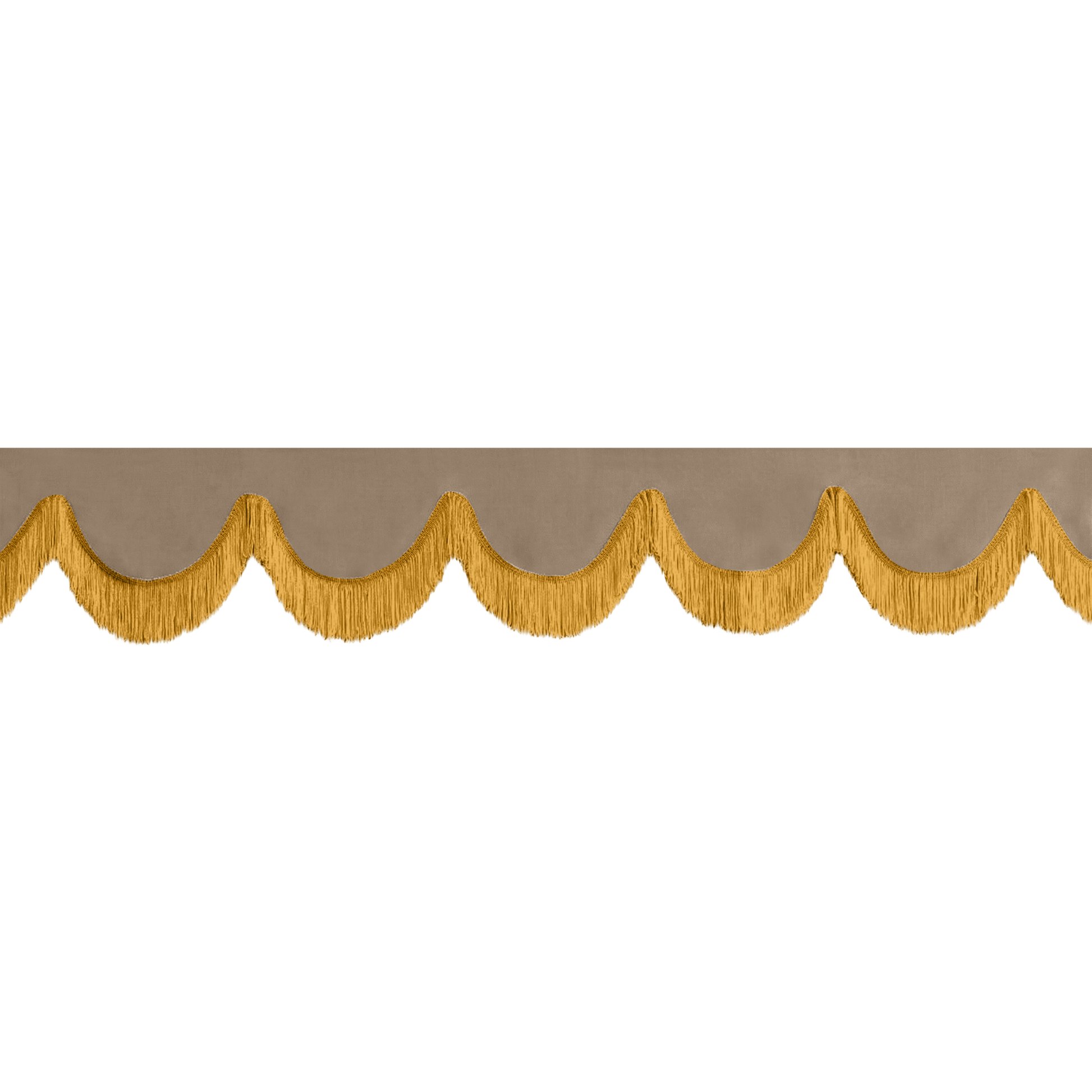 Gardin forrude alcantar fossilgrå - 12cm - KJoF - Guld - 5cm