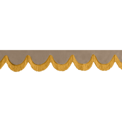 Gardin forrude alcantar fossilgrå - 12cm - KJoF - Guld - 5cm