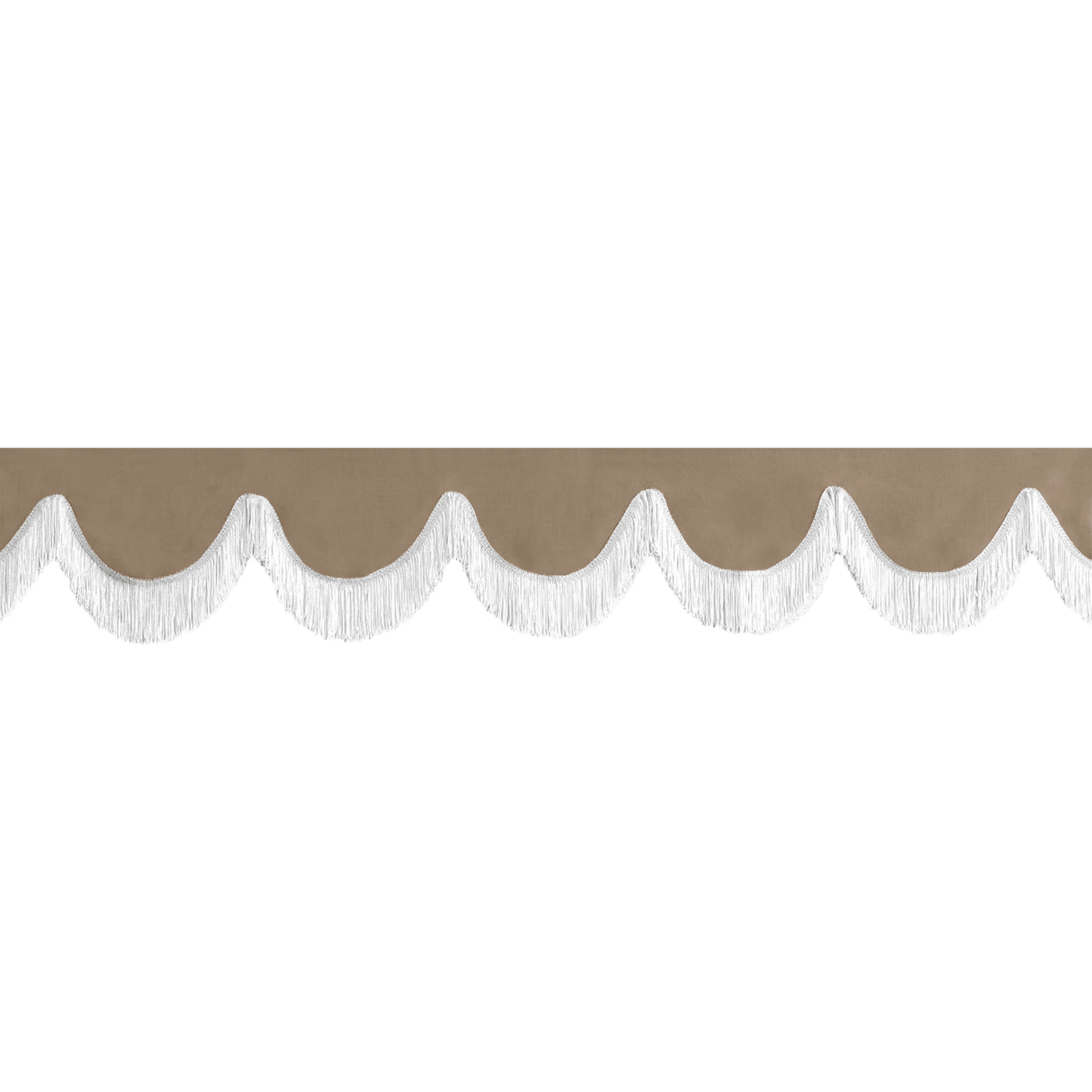Gardin forrude alcantar fossilgrå - 12cm - KJoF - Hvid - 5cm