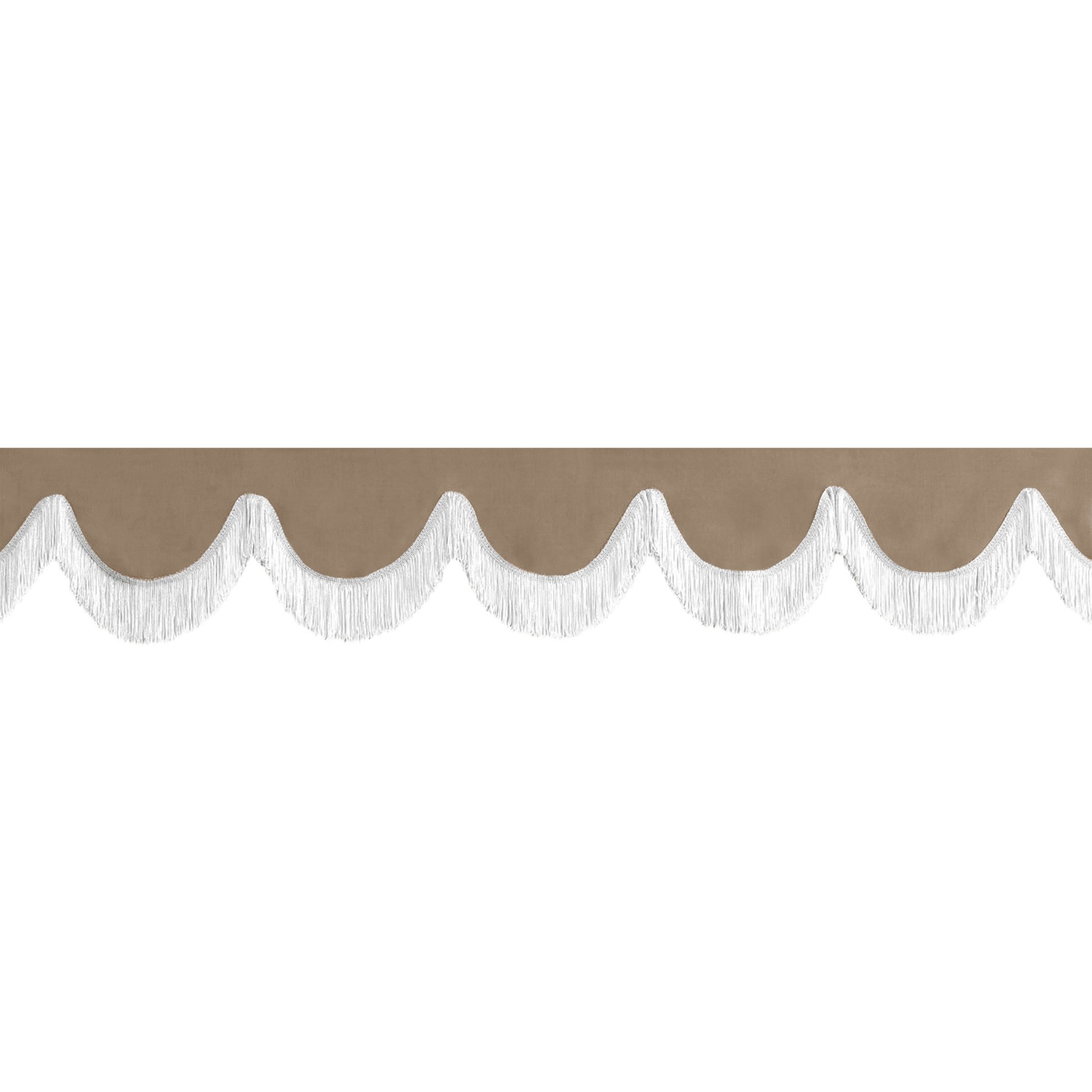 Gardin forrude alcantar fossilgrå - 12cm - KJoF - Hvid - 5cm