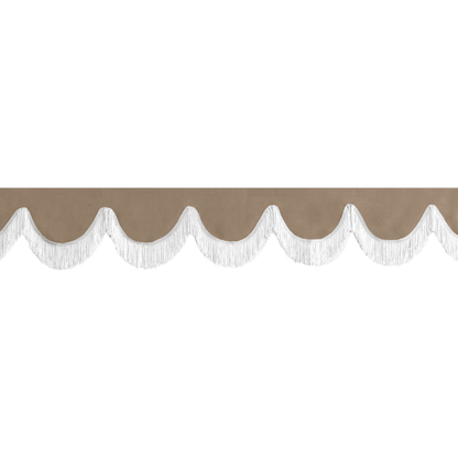Gardin forrude alcantar fossilgrå - 12cm - KJoF - Hvid - 5cm