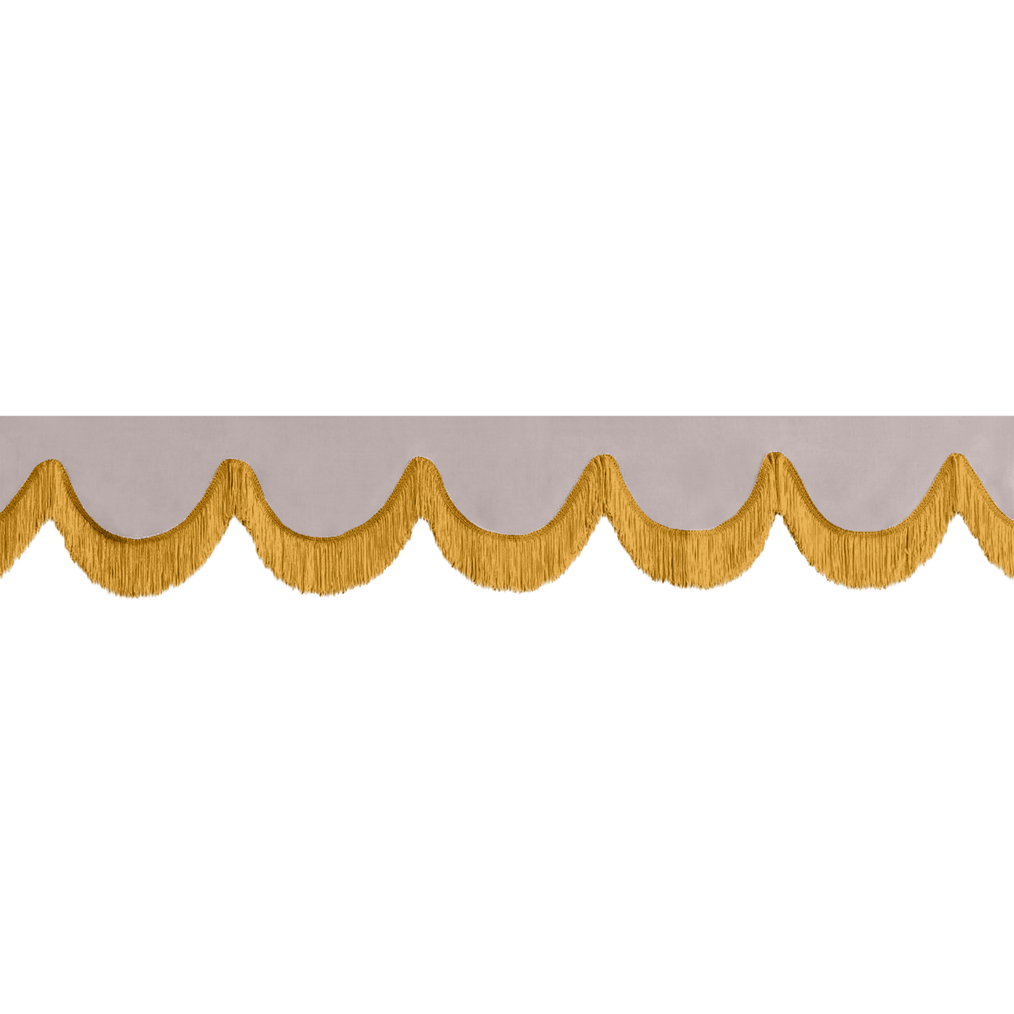 Gardin forrude alcantar grå - 12cm - KJoF - Guld - 5cm