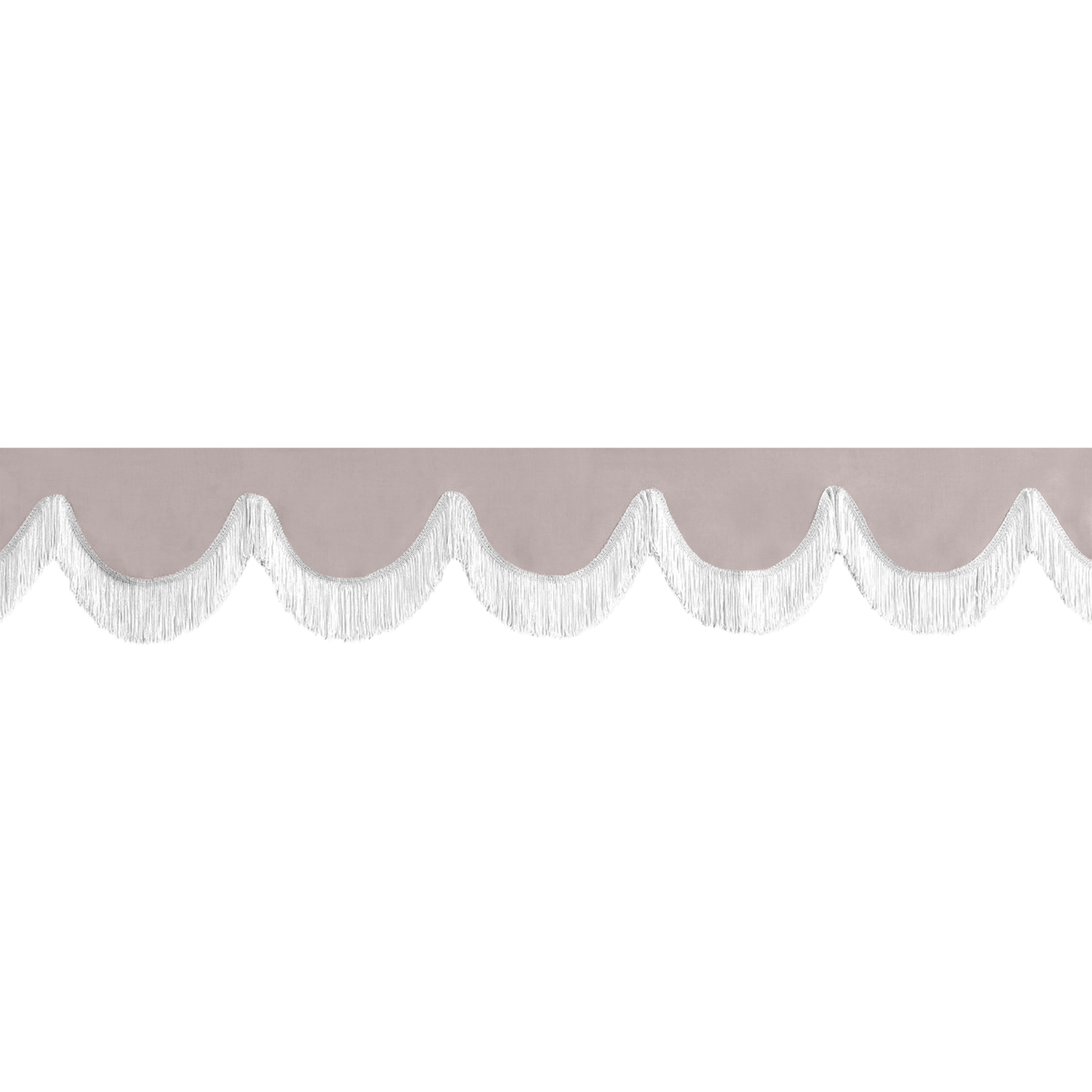 Gardin forrude alcantar grå - 12cm - KJoF - Hvid - 5cm
