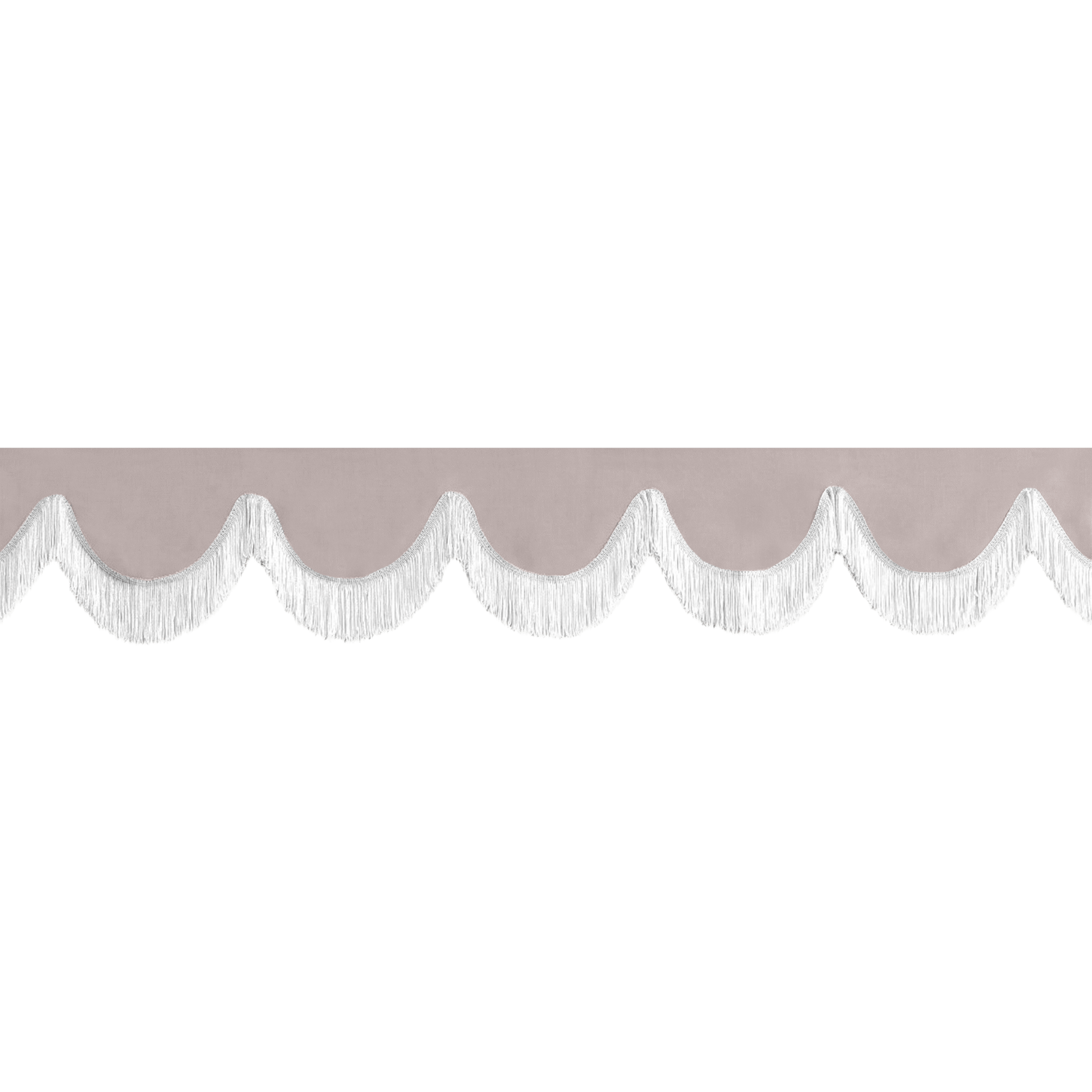 Gardin forrude alcantar grå - 12cm - KJoF - Hvid - 5cm