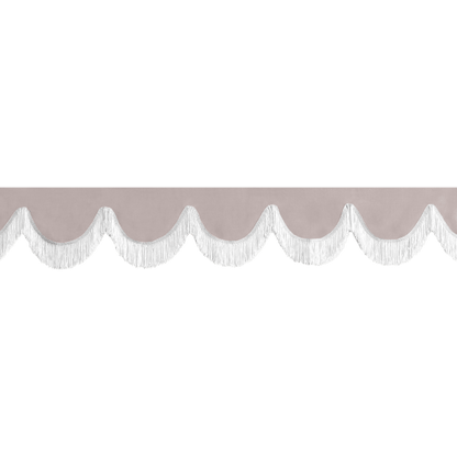 Gardin forrude alcantar grå - 12cm - KJoF - Hvid - 5cm