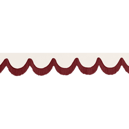 Gardin forrude alcantar hvid - 12cm - KJoF - Bordeaux - 5cm
