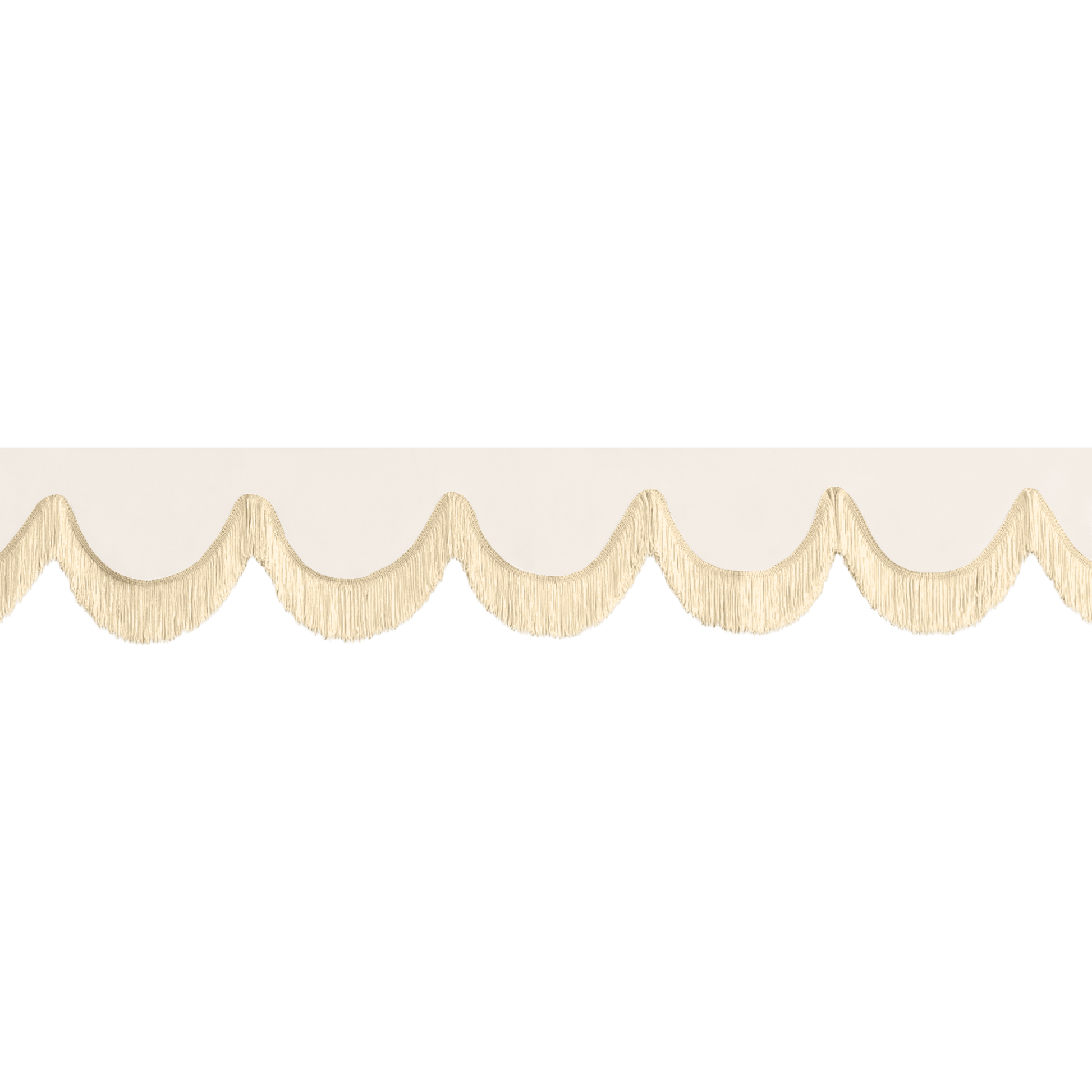 Gardin forrude alcantar hvid - 12cm - KJoF - Beige - 5cm