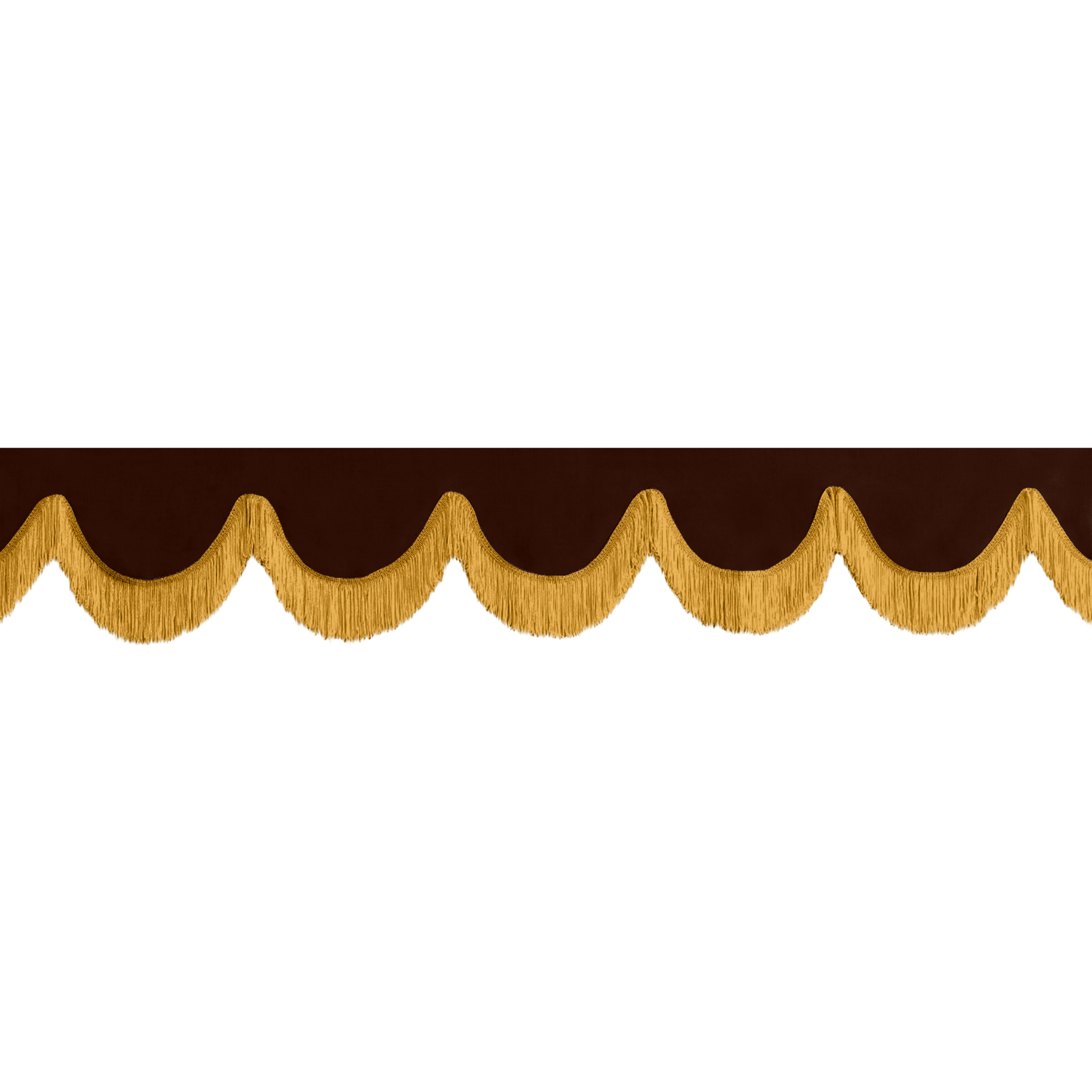Gardin forrude alcantar kaffebrun - 12cm - KJoF - Guld - 5cm