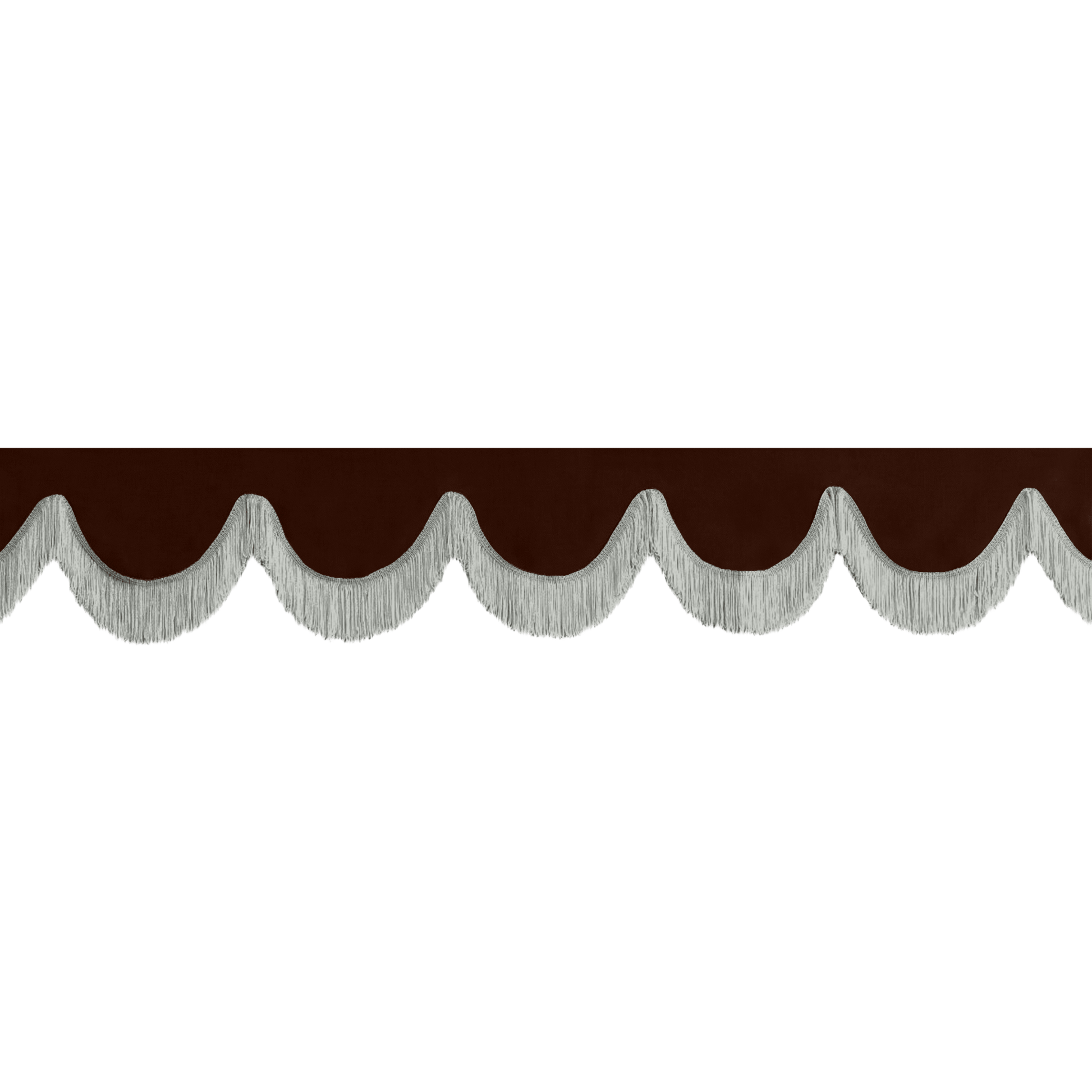 Gardin forrude alcantar kaffebrun - 12cm - KJoF - Grå - 5cm