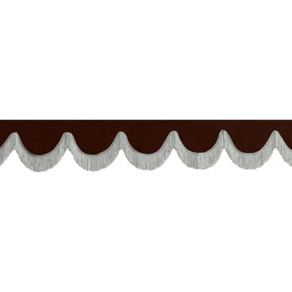 Gardin forrude alcantar kaffebrun - 12cm - KJoF - Grå - 5cm