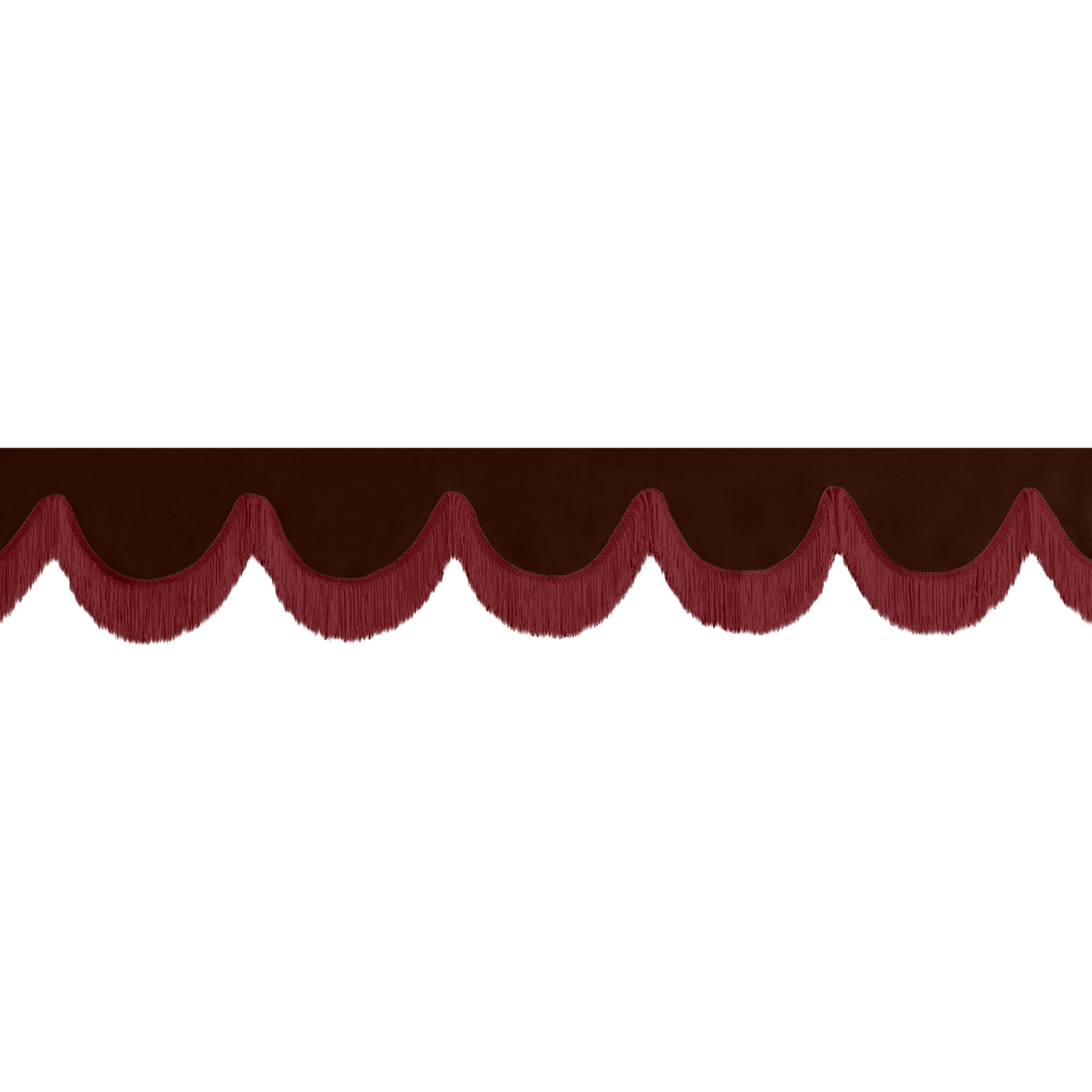 Gardin forrude alcantar kaffebrun - 12cm - KJoF - Bordeaux - 5cm