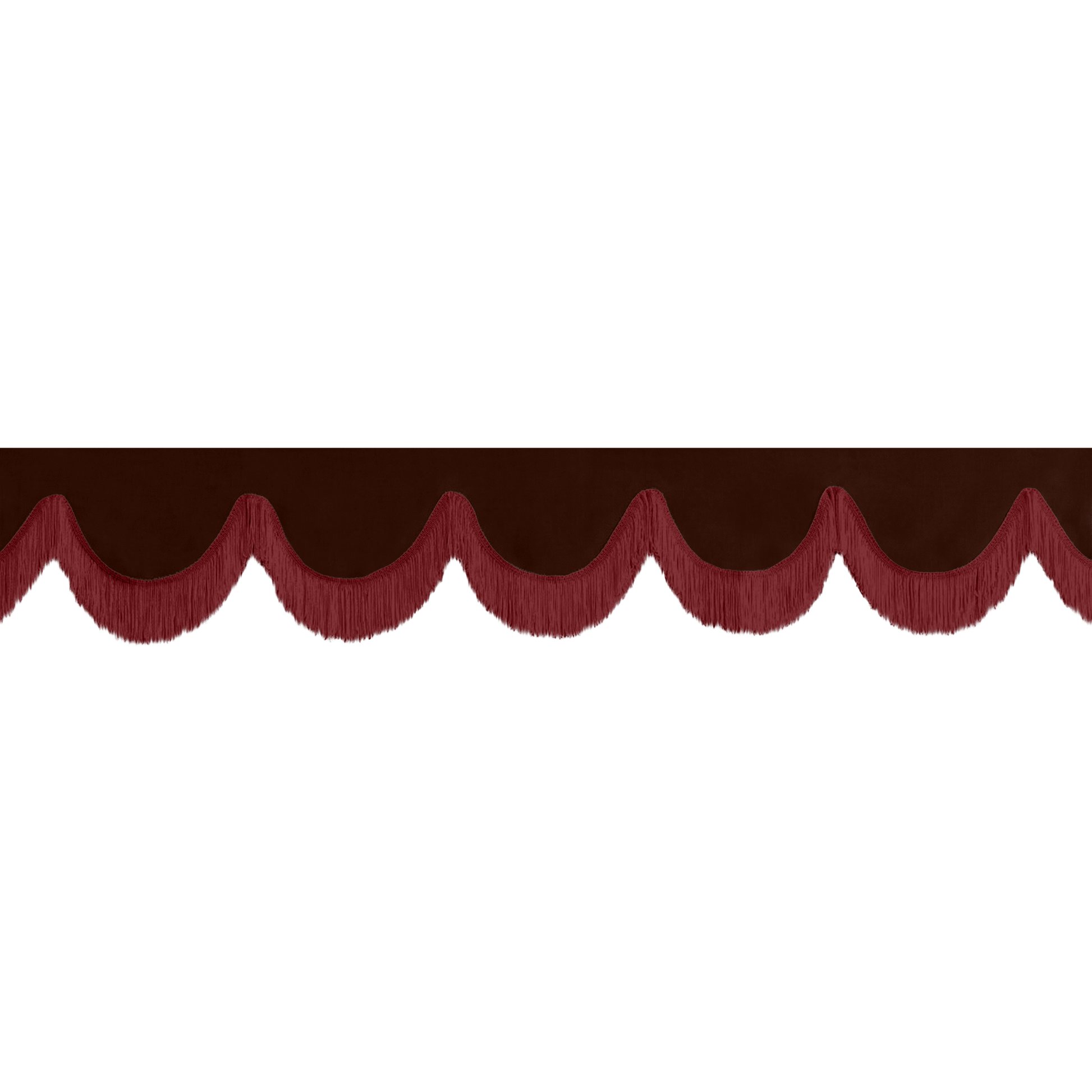 Gardin forrude alcantar kaffebrun - 12cm - KJoF - Bordeaux - 5cm