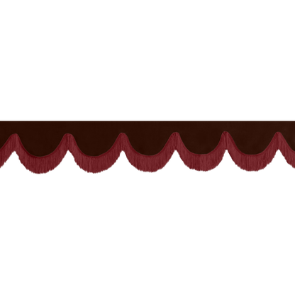 Gardin forrude alcantar kaffebrun - 12cm - KJoF - Bordeaux - 5cm
