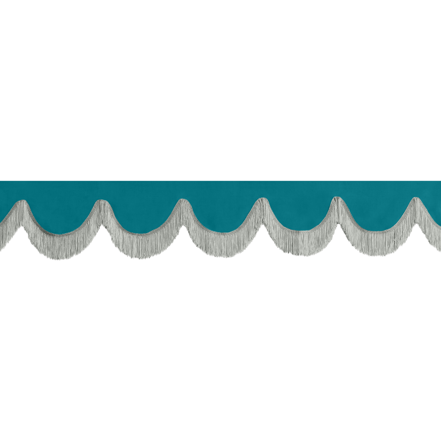 Gardin forrude alcantar krikandgrøn - 12cm - KJoF - Grå - 5cm