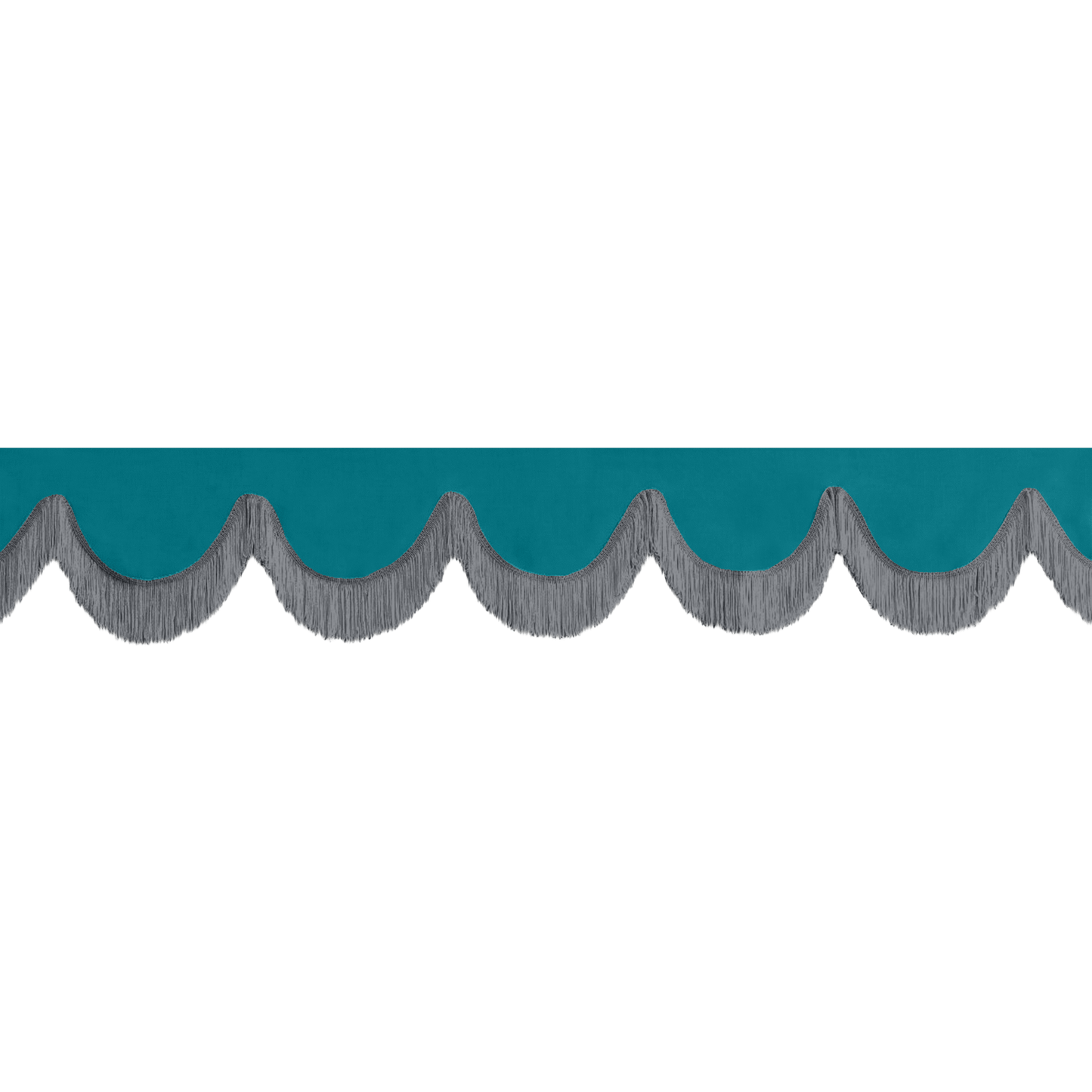 Gardin forrude alcantar krikandgrøn - 12cm - KJoF - Mørkegrå - 5cm