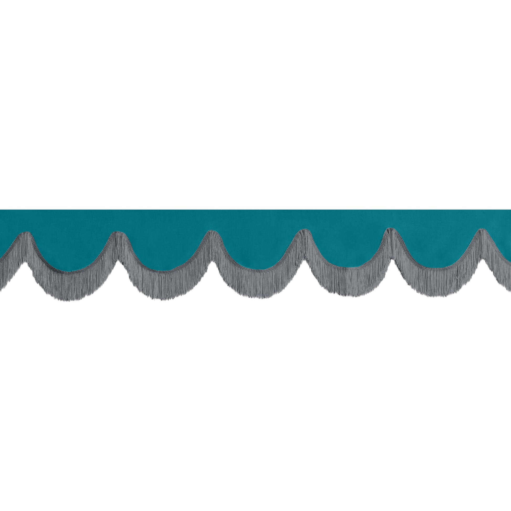 Gardin forrude alcantar krikandgrøn - 12cm - KJoF - Mørkegrå - 5cm