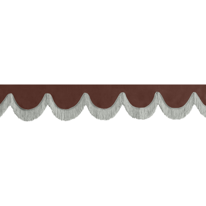 Gardin forrude alcantar mokkabrun - 12cm - KJoF - Grå - 5cm