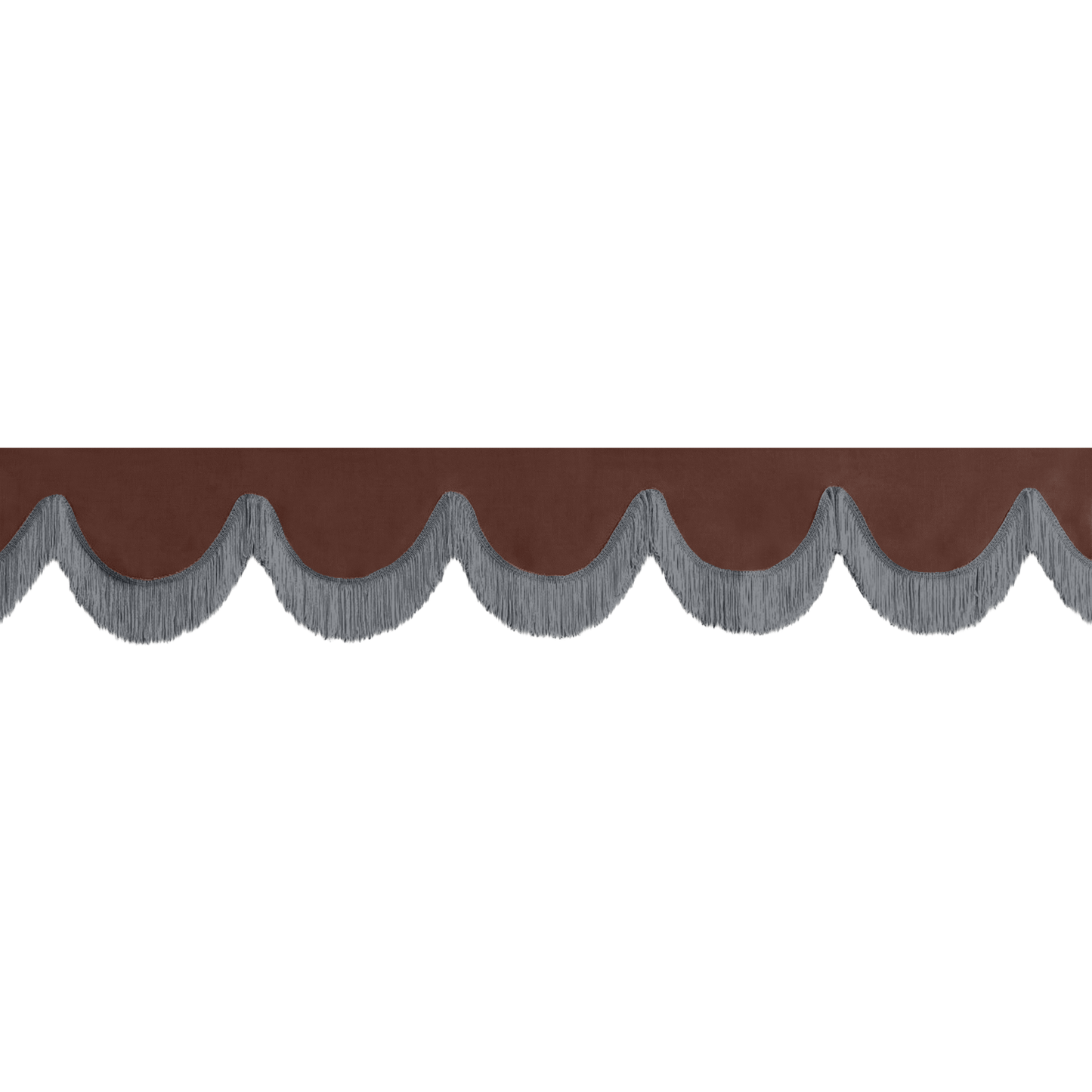Gardin forrude alcantar mokkabrun - 12cm - KJoF - Mørkegrå - 5cm
