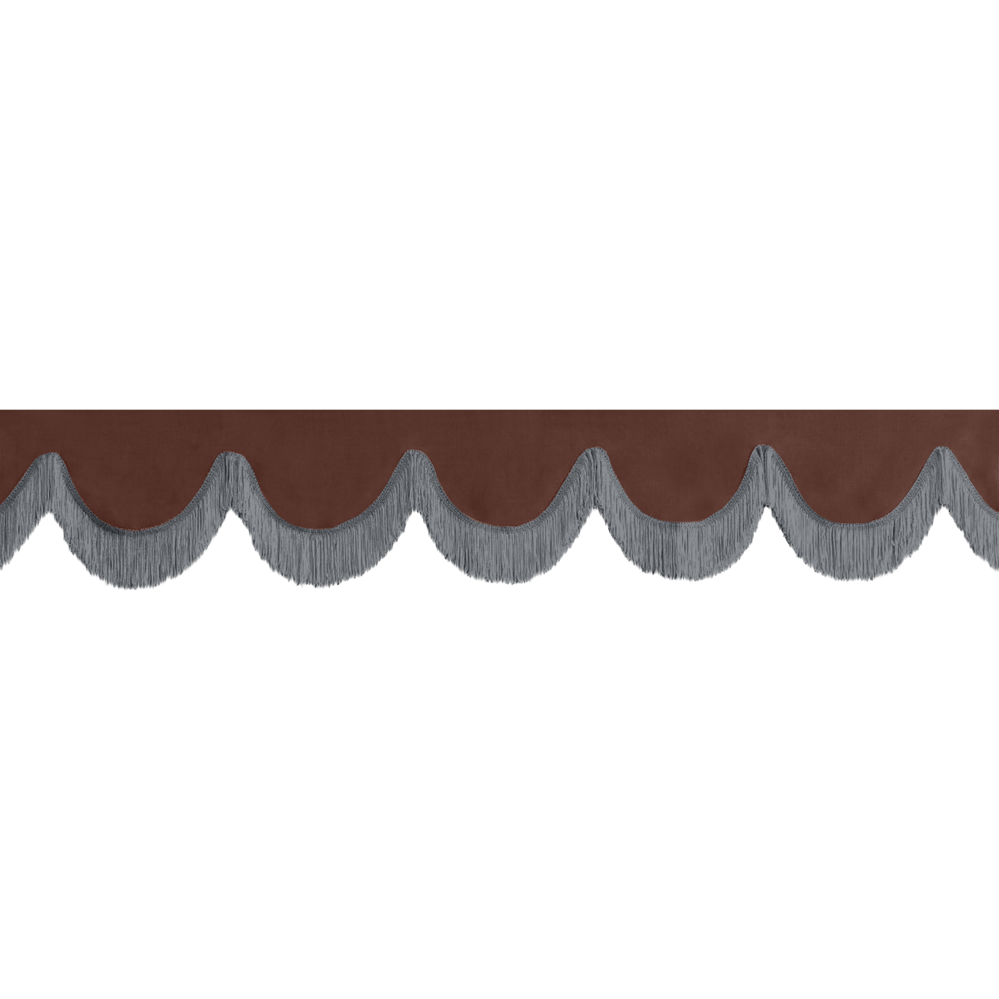 Gardin forrude alcantar mokkabrun - 12cm - KJoF - Mørkegrå - 5cm
