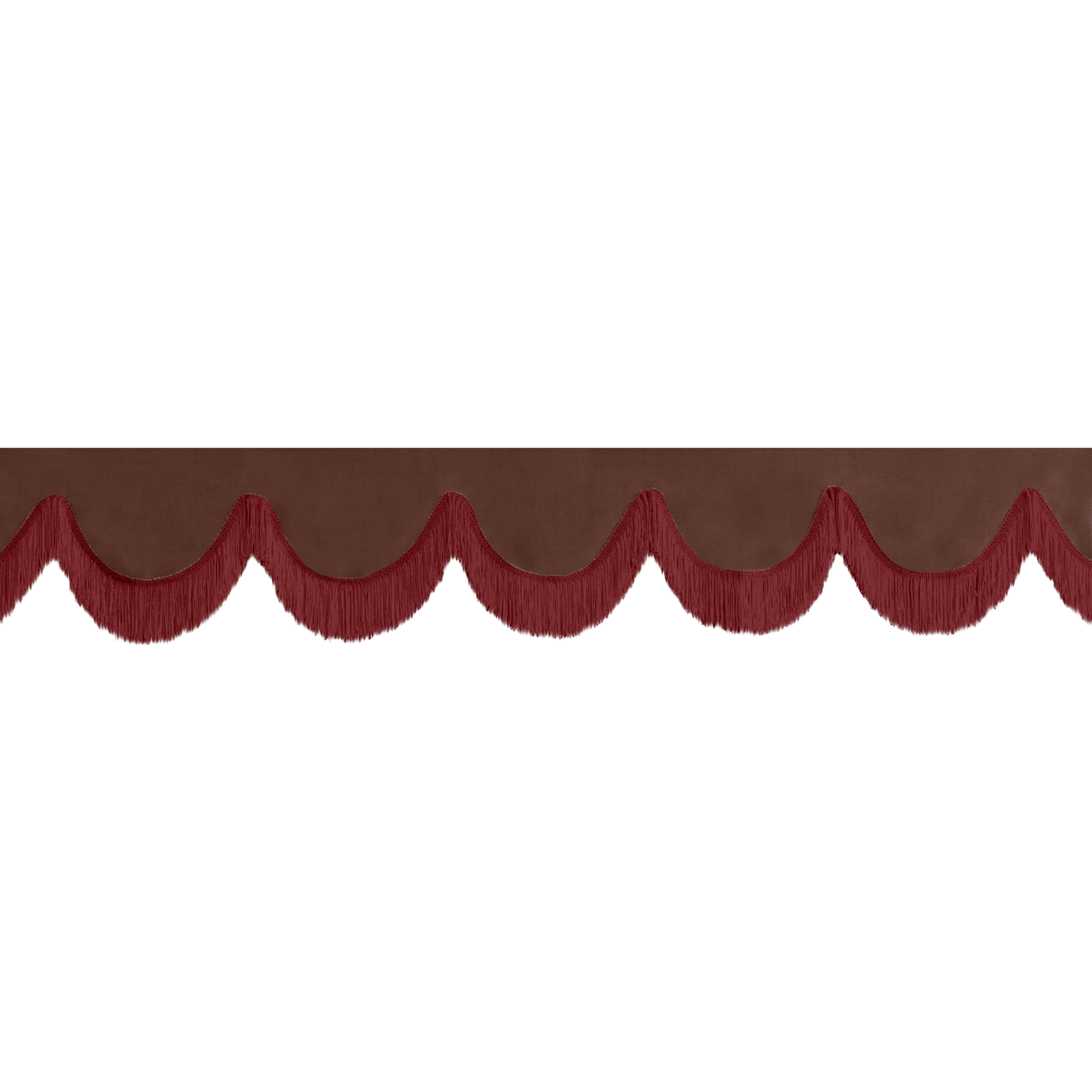 Gardin forrude alcantar mokkabrun - 12cm - KJoF - Bordeaux - 5cm