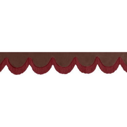 Gardin forrude alcantar mokkabrun - 12cm - KJoF - Bordeaux - 5cm