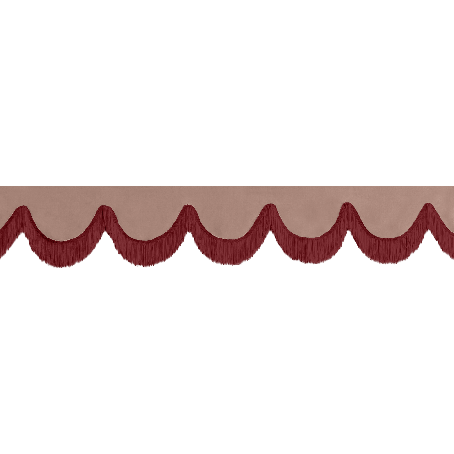 Gardin forrude alcantar puderpink - 12cm - KJoF - Bordeaux - 5cm