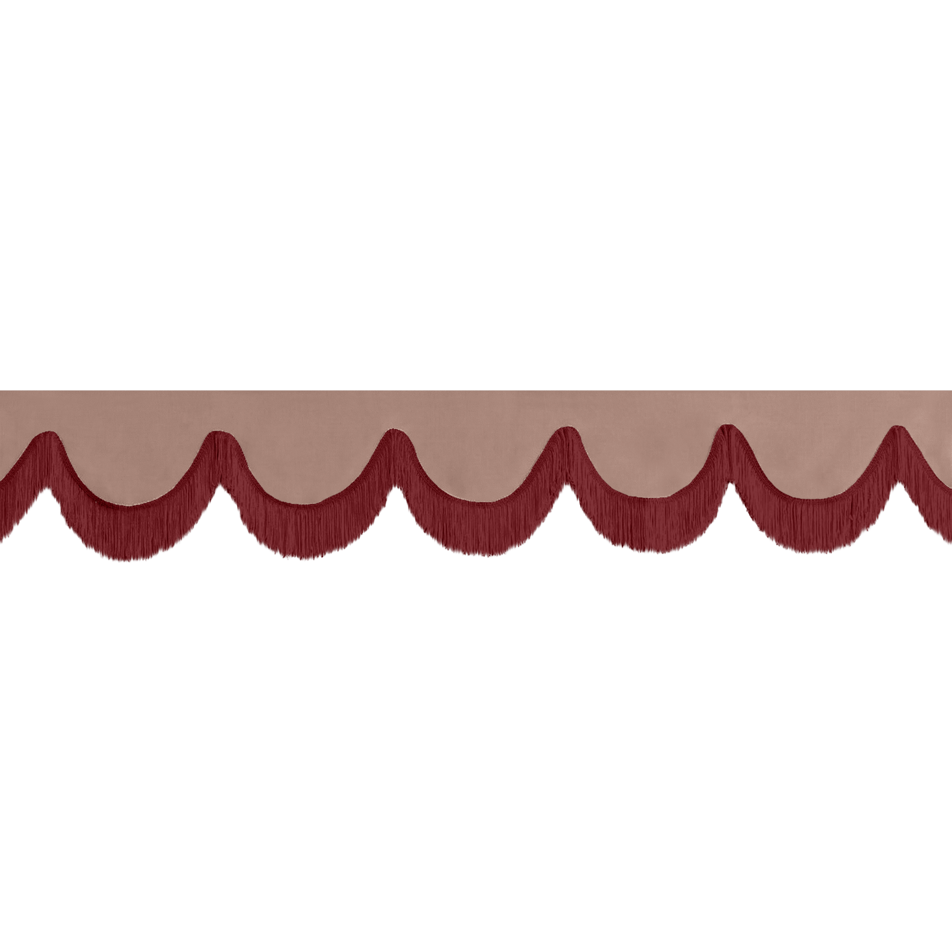 Gardin forrude alcantar puderpink - 12cm - KJoF - Bordeaux - 5cm