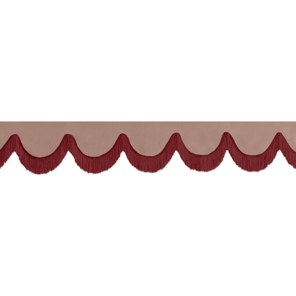Gardin forrude alcantar puderpink - 12cm - KJoF - Bordeaux - 5cm