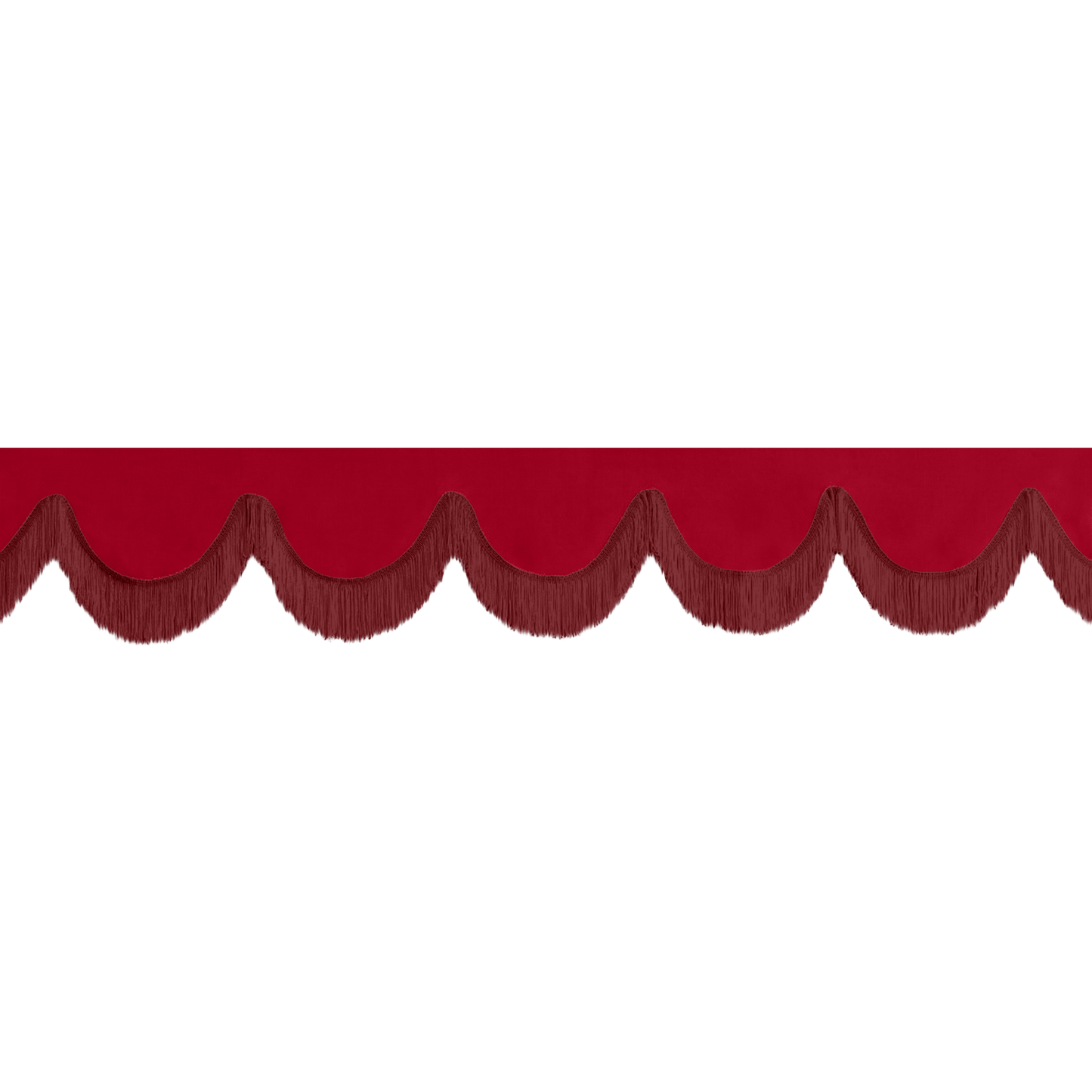 Gardin forrude alcantar rød - 12cm - KJoF - Bordeaux - 5cm