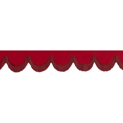 Gardin forrude alcantar rød - 12cm - KJoF - Bordeaux - 5cm