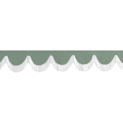 Gardin forrude alcantar salviegrøn - 12cm - KJoF - Hvid - 5cm