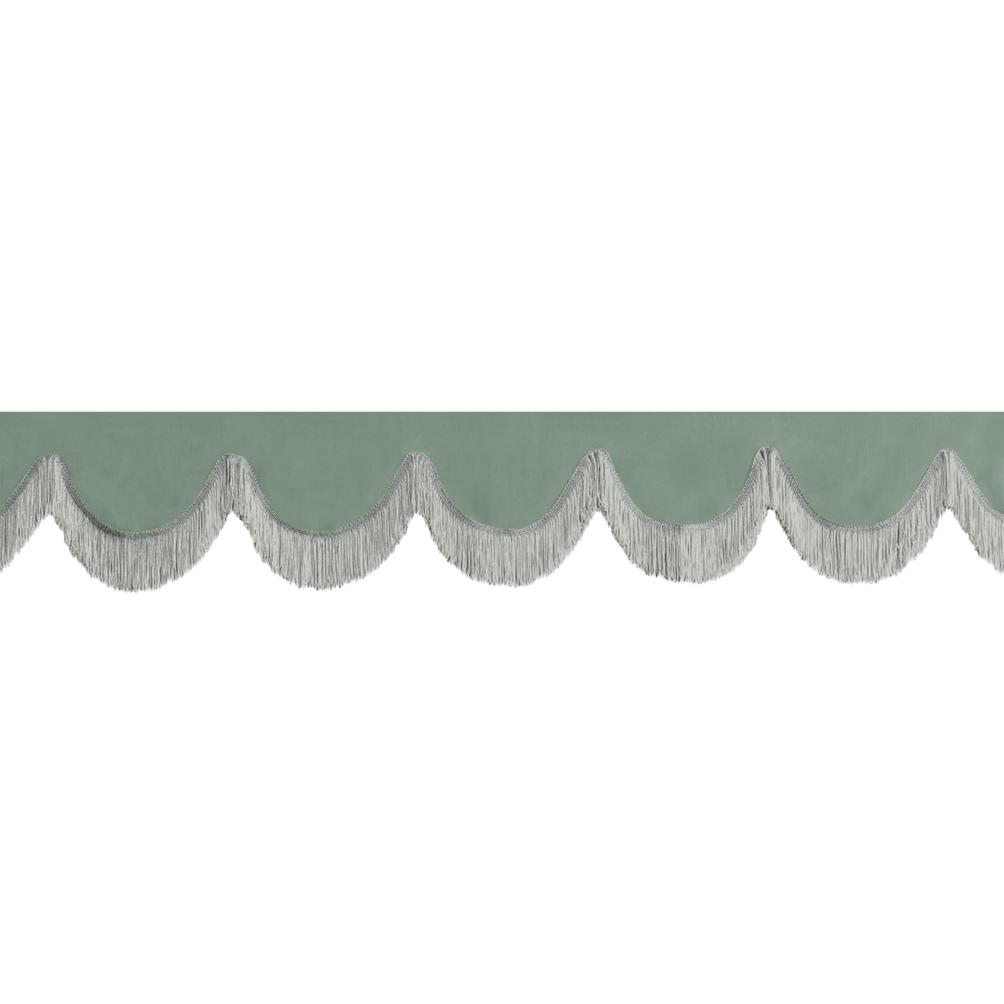 Gardin forrude alcantar salviegrøn - 12cm - KJoF - Grå - 5cm
