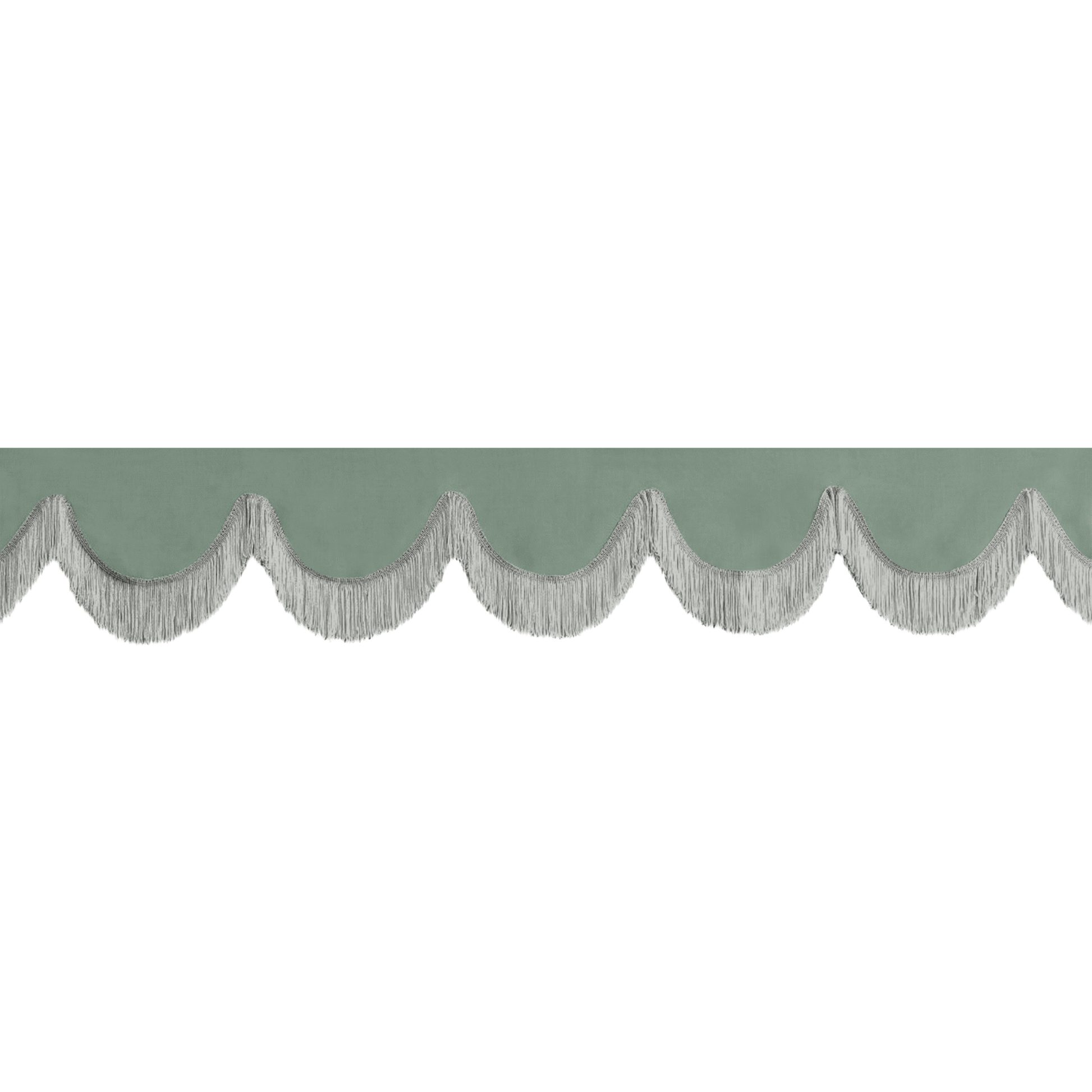 Gardin forrude alcantar salviegrøn - 12cm - KJoF - Grå - 5cm