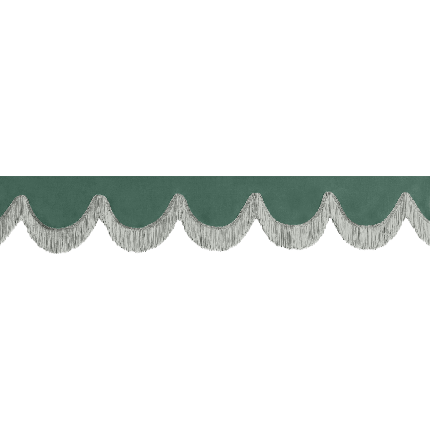 Gardin forrude alcantar skovgrøn - 12cm - KJoF - Grå - 5cm