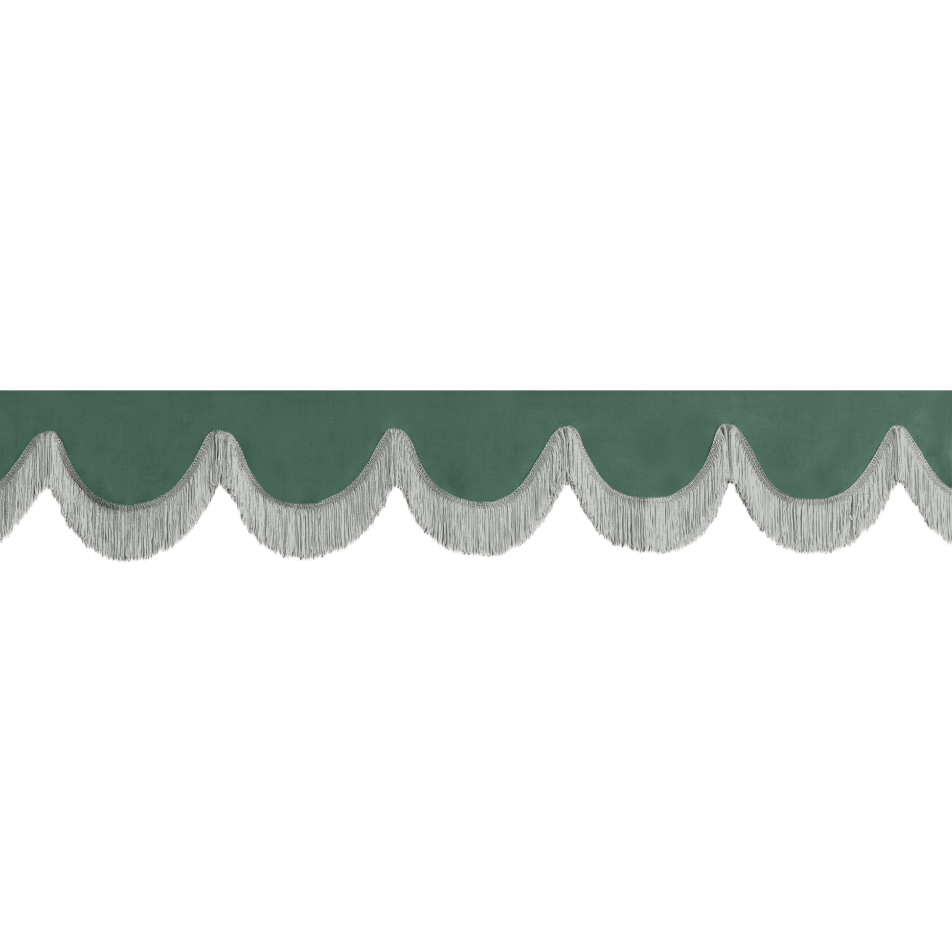 Gardin forrude alcantar skovgrøn - 12cm - KJoF - Grå - 5cm