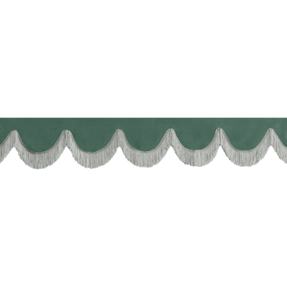 Gardin forrude alcantar skovgrøn - 12cm - KJoF - Grå - 5cm
