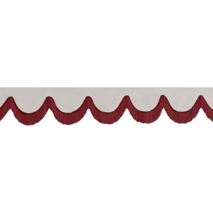 Gardin forrude alcantar sølvgrå - 12cm - KJoF - Bordeaux - 5cm