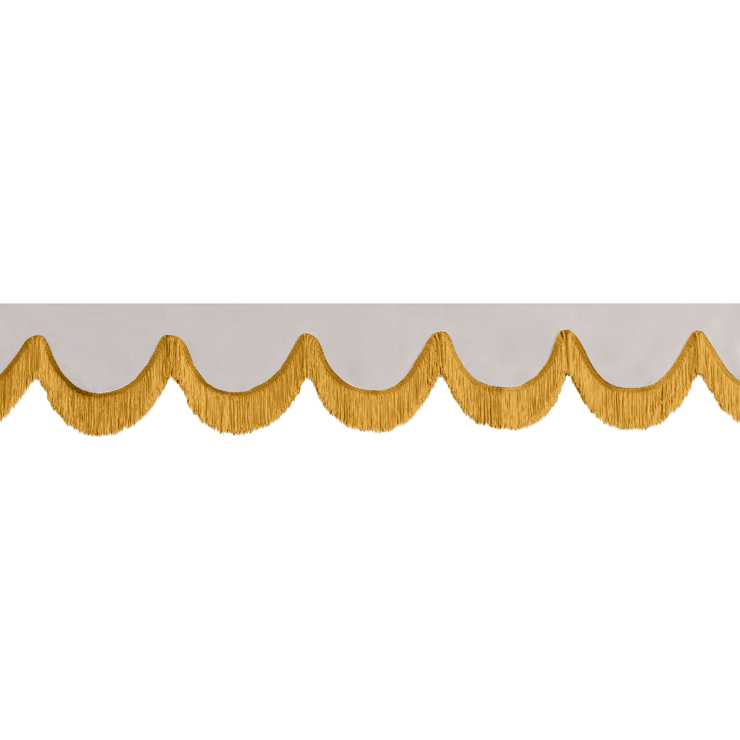 Gardin forrude alcantar sølvgrå - 12cm - KJoF - Guld - 5cm