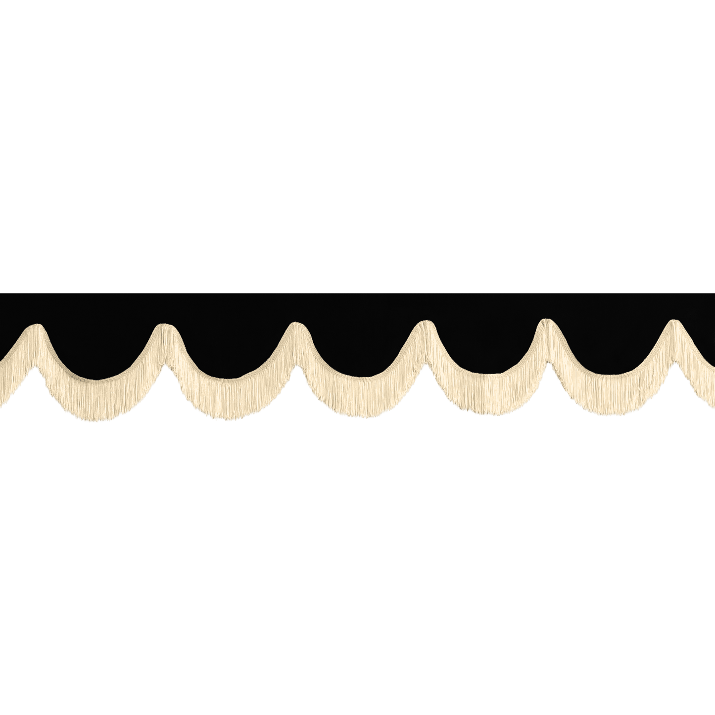 Gardin forrude alcantar sort - 12cm - KJoF - Beige - 5cm