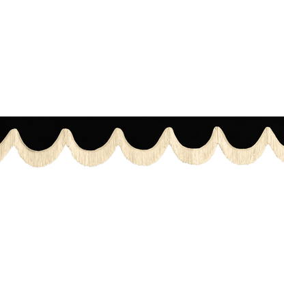 Gardin forrude alcantar sort - 12cm - KJoF - Beige - 5cm