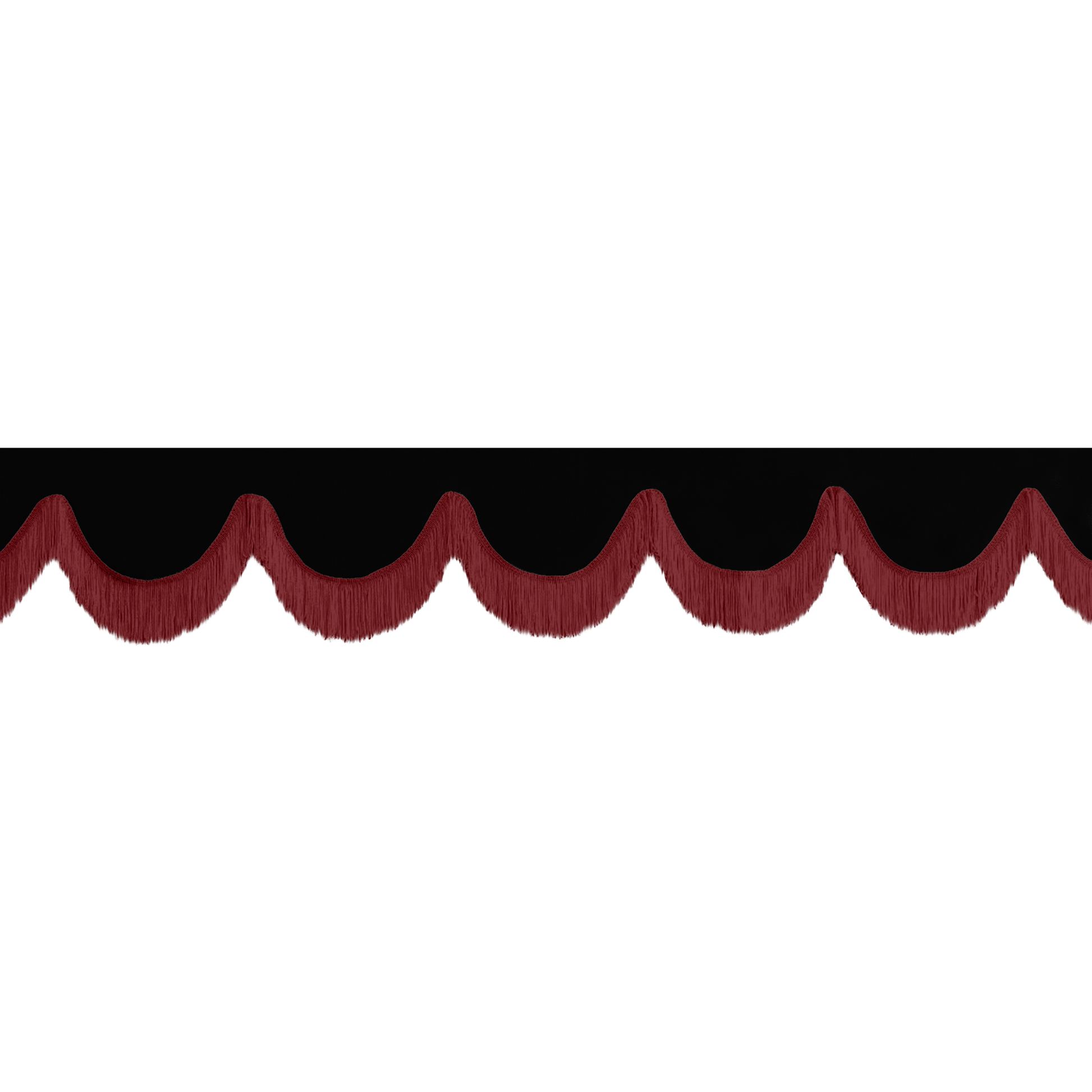 Gardin forrude alcantar sort - 12cm - KJoF - Bordeaux - 5cm