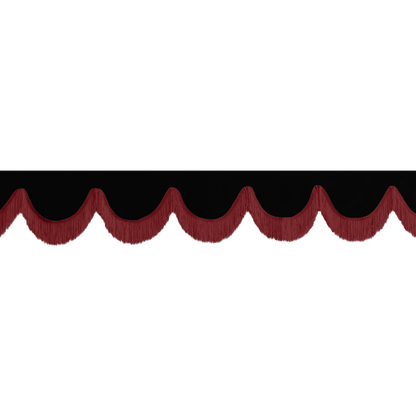 Gardin forrude alcantar sort - 12cm - KJoF - Bordeaux - 5cm