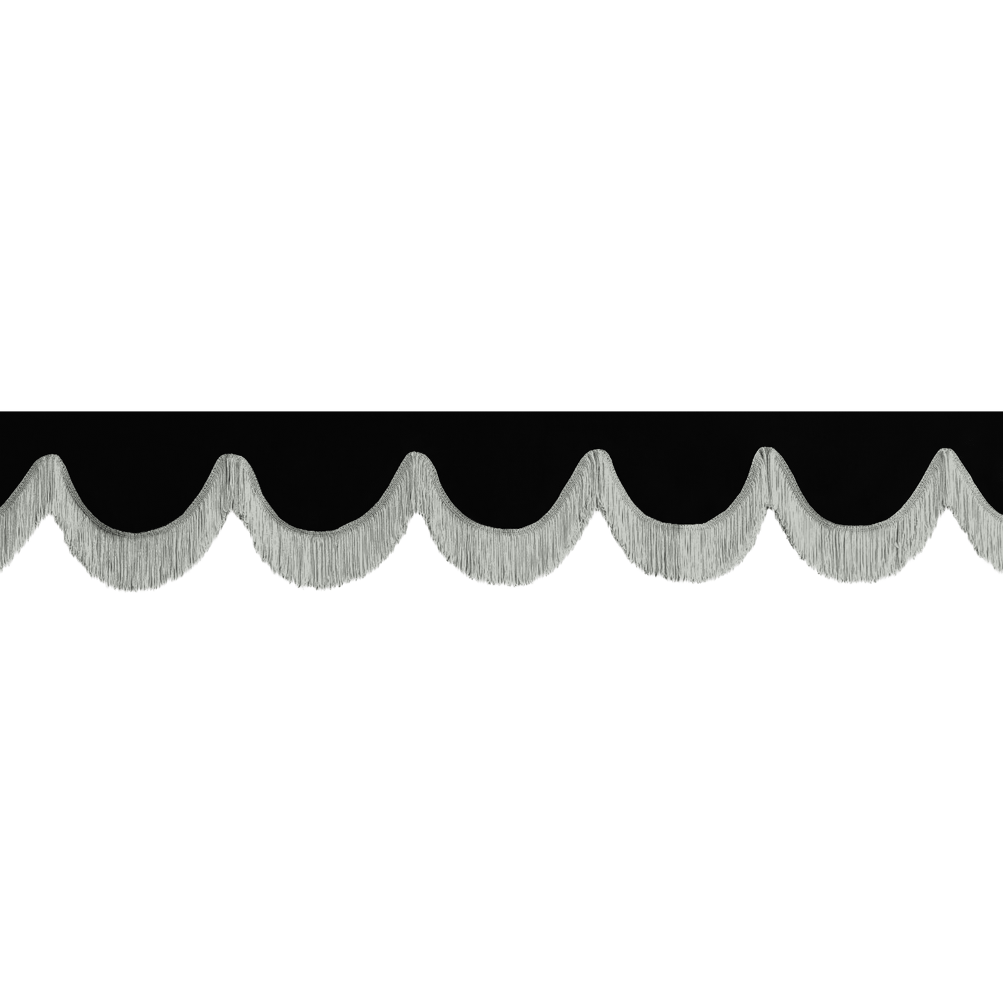 Gardin forrude alcantar sort - 12cm - KJoF - Grå - 5cm