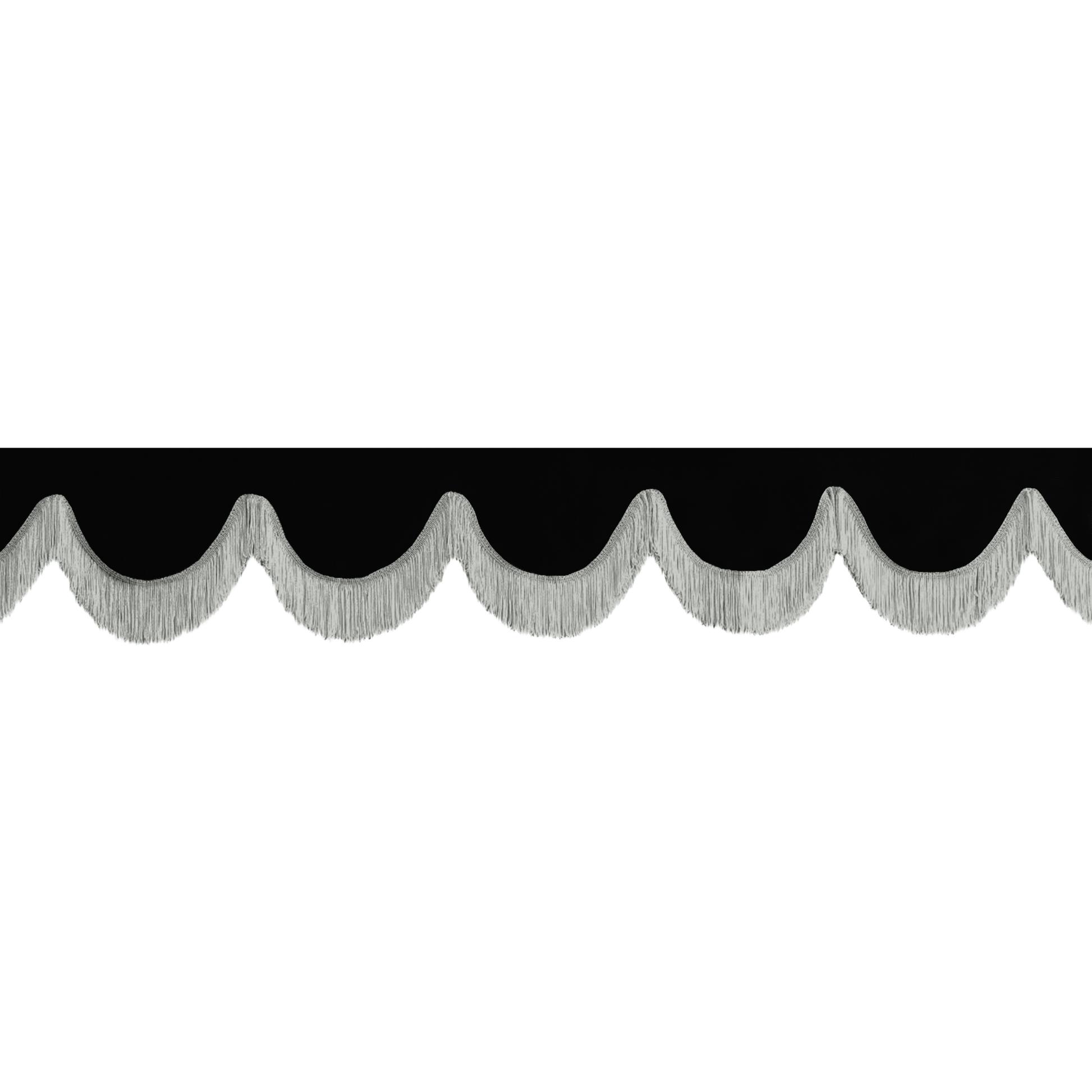 Gardin forrude alcantar sort - 12cm - KJoF - Grå - 5cm