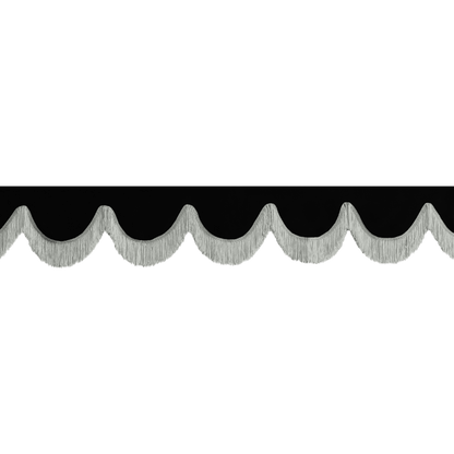 Gardin forrude alcantar sort - 12cm - KJoF - Grå - 5cm