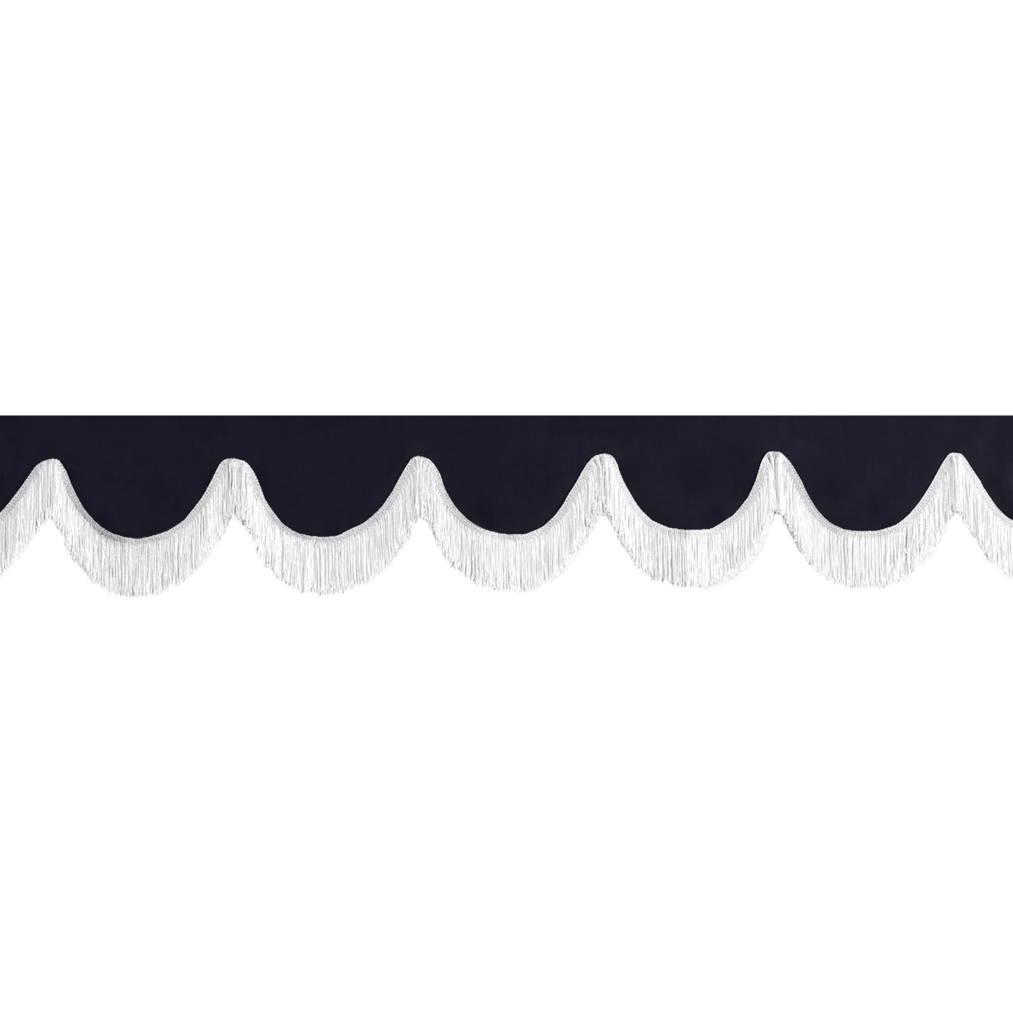 Gardin forrude alcantar stålgrå - 12cm - KJoF - Hvid - 5cm